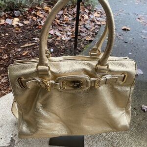 MICHAEL Michael Kors Gold Satchel Bag